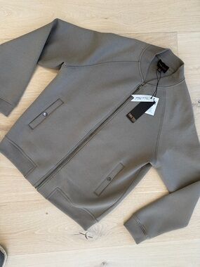 NWT Truth by Republic Ribbed Collar Zip Jacket